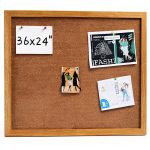 Yunihome Cork Bulletin Board Durable Natural Cork Office-0