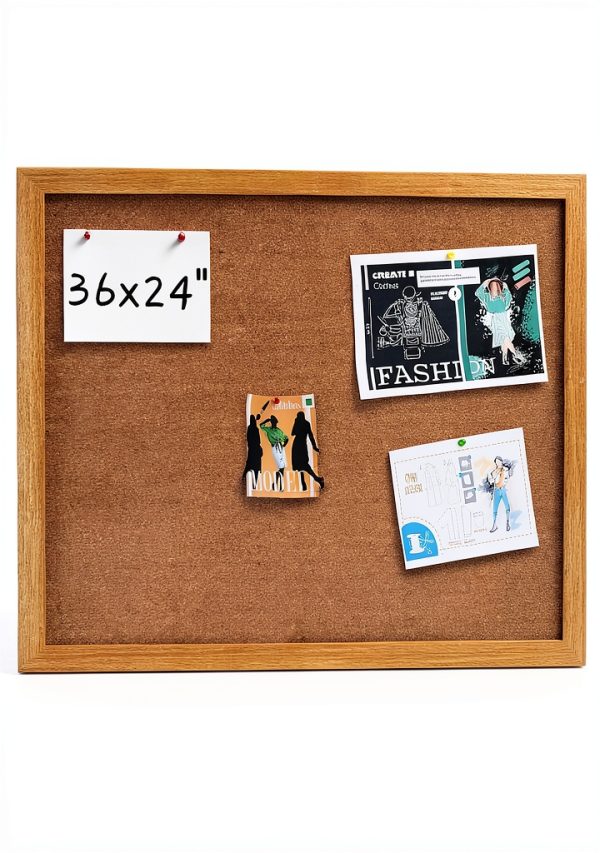 Yunihome Cork Bulletin Board Durable Natural Cork Office-0