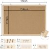 DAHAPYBOO Oak Cork Bulletin Board Office Home Wall-2