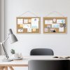 DAHAPYBOO Oak Cork Bulletin Board Office Home Wall-5