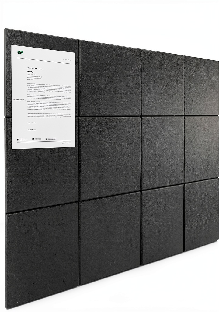 'Sanakma Cork Bulletin Board displayed in a modern office setting'