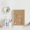 DAHAPYBOO Oak Cork Bulletin Board Office Home Wall-4