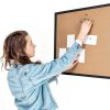 Cork Bulletin Board TooCust Black Wood Frame 16x24-4