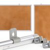 Board2by cork bulletin board silver 36x48-5