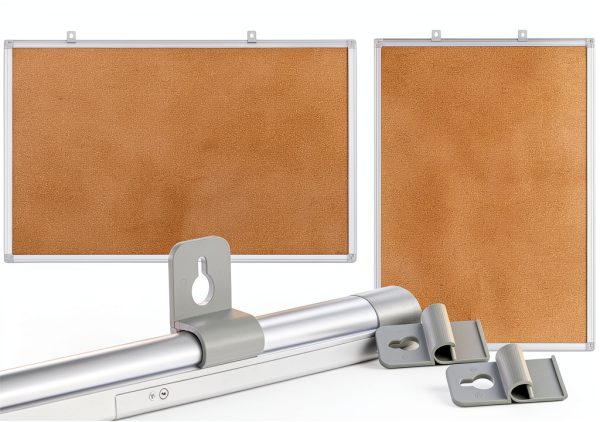 Board2by cork bulletin board silver 36x48-5