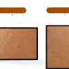Cork Bulletin Board TooCust Black Wood Frame 16x24-3