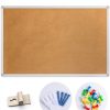 Board2by cork bulletin board silver 36x48-7