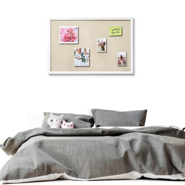 Yunihome Natural Wood Frame Cork Board Bulletin Board-6
