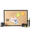 Cork Bulletin Board TooCust Black Wood Frame 16x24-7