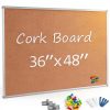 Board2by cork bulletin board silver 36x48-0