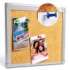 Board2by cork bulletin board silver 36x48-4