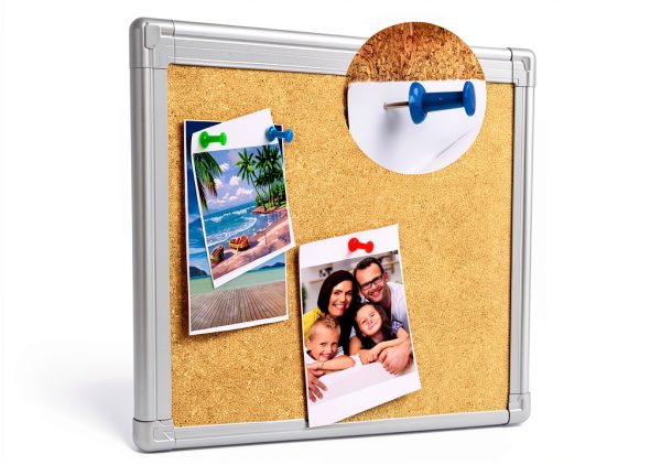 Board2by cork bulletin board silver 36x48-4