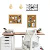 OWLKELA Premium Cork Board Wooden Frame Bulletin-5