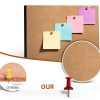 Cork Bulletin Board TooCust Black Wood Frame 16x24-1