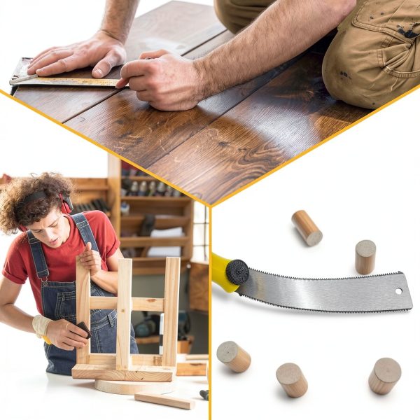 Konvixon Miter Box and Saw Set 4-Piece 12-Inch Yellow with 3 Blades-6