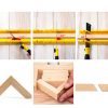 Konvixon Miter Box and Saw Set 4-Piece 12-Inch Yellow with 3 Blades-5