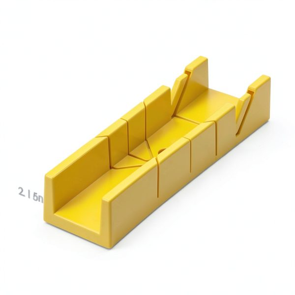 Konvixon Miter Box and Saw Set 4-Piece 12-Inch Yellow with 3 Blades-1