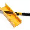 Konvixon Miter Box and Saw Set 4-Piece 12-Inch Yellow with 3 Blades-4
