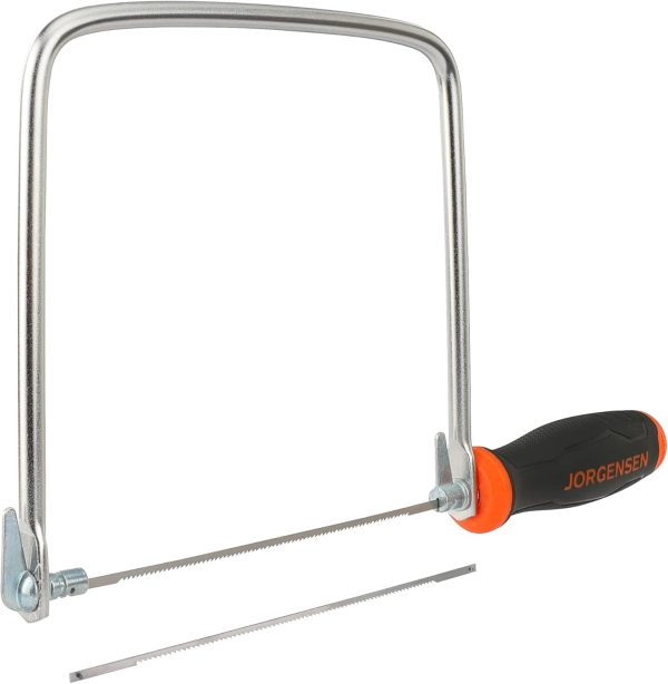 Coping Saw JORGENSEN Handsaw Deep Frame 2 6-1/2 Inch Blades-0