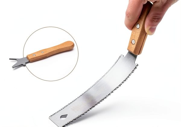 Japanese Hand Saw, 6 Inch Pull Saw with Double Edges of 11/17 TPI, SK5 Flexible Blade Handle Wood Saws for Woodworking Tools-2