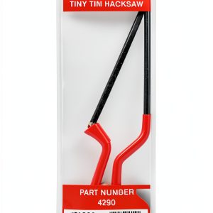 Pasco 4290 Tiny Tim Hacksaw Handsaw Compact Red Black Steel Blade-0