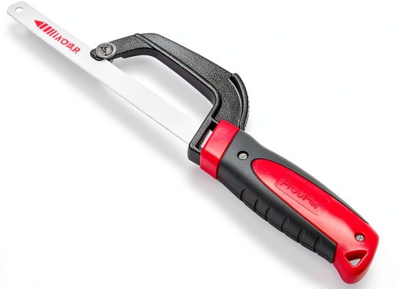 Aluminum Frame Mini Hacksaw PLOWFAR 10" HSS Blade Red-0