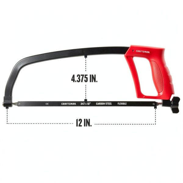 CRAFTSMAN 12 Inch Hand Saw Lightweight Metal Blade Model CMHT20138 Red-3