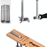 SE 3-in-1 Professional Jeweler's Saw Set - Saw Frame, 144 Blades, and V-Slot Bench Pin with Clamp - Versatile Tools for Precise Jewelry Making-0