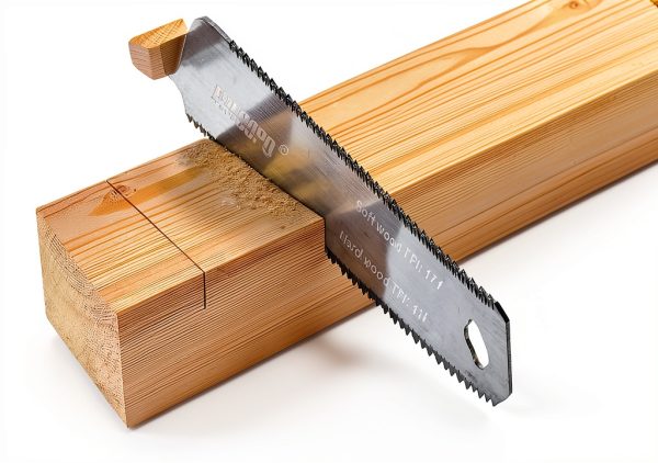 Hand Saw Woodworking Tools, 6-Inch Pull Saw, Flexible Double-Edge Blade 17/11 TPI, Japanese Flush Cut for DIY Craft, Non-Slip Wood Handle, Sharp & Lightweight for Woodworking and Garden Trim-2