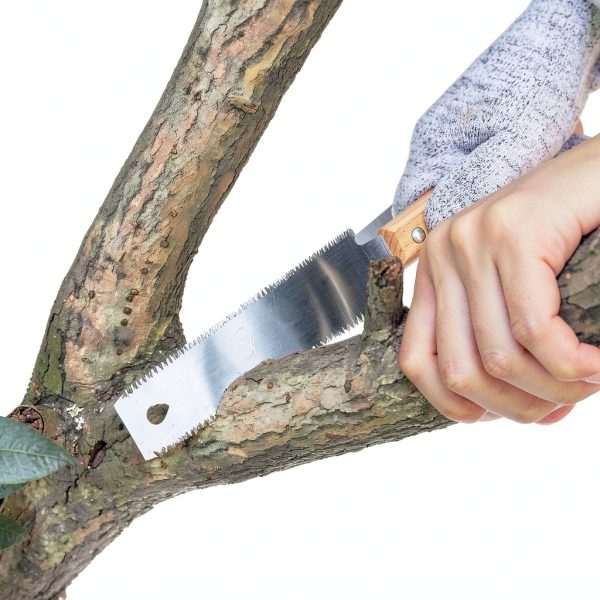 Japanese Hand Saw SS SHOVAN Double‑Edged 4.5" Blade Silver Lightweight-6