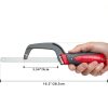 Aluminum Frame Mini Hacksaw PLOWFAR 10" HSS Blade Red-4