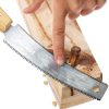 Hand Saw Woodworking Tools, 6-Inch Pull Saw, Flexible Double-Edge Blade 17/11 TPI, Japanese Flush Cut for DIY Craft, Non-Slip Wood Handle, Sharp & Lightweight for Woodworking and Garden Trim-5