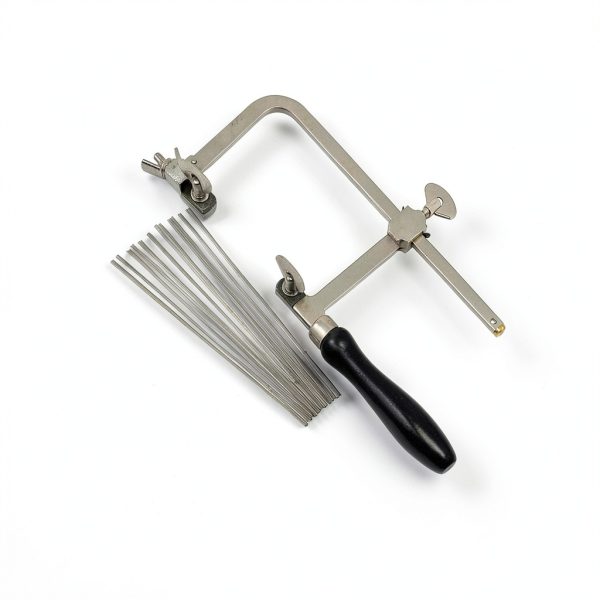 German Style Jewelers Saw Frame MegaCast with 144 Blades-4