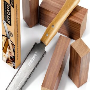 Hand Saw Woodworking Tools, 6-Inch Pull Saw, Flexible Double-Edge Blade 17/11 TPI, Japanese Flush Cut for DIY Craft, Non-Slip Wood Handle, Sharp & Lightweight for Woodworking and Garden Trim-0