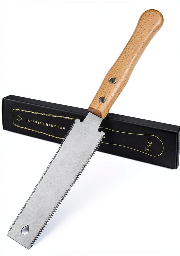 Japanese Hand Saw SS SHOVAN Double‑Edged 4.5" Blade Silver Lightweight-0