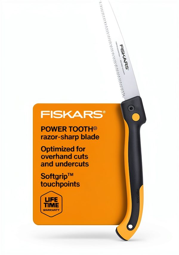 Fiskars Folding Hand Saw with Triple Ground Blade for Wood Cutting-0