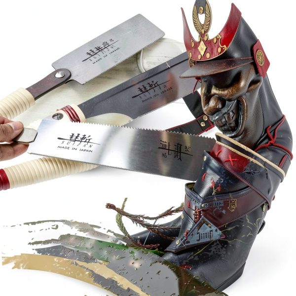 SUIZAN Ryoba Double Edge Saw 7" - Professional Japanese Pullsaw Handsaw Woodworking Tools-5