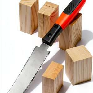 Japanese Hand Saw, 6-Inch Double-Edge Pull Saw, SK5 Flexible Blade,11/17 TPI Blade with Soft Grip Handle for Hardwood & Softwood Woodworking.-0
