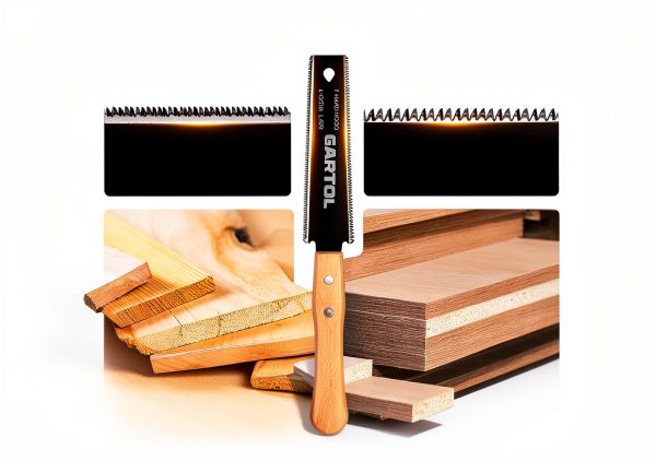 GARTOL Hand Saw for Wood Cutting, 2-Piece Japanese Pull Saw with 6-Inch Flush Cut & Double-Edged SK5 Flexible Blade & Wooden Handle, Precision Woodworking Tools for DIY, Crafting, Carpentry, Trim Work-3